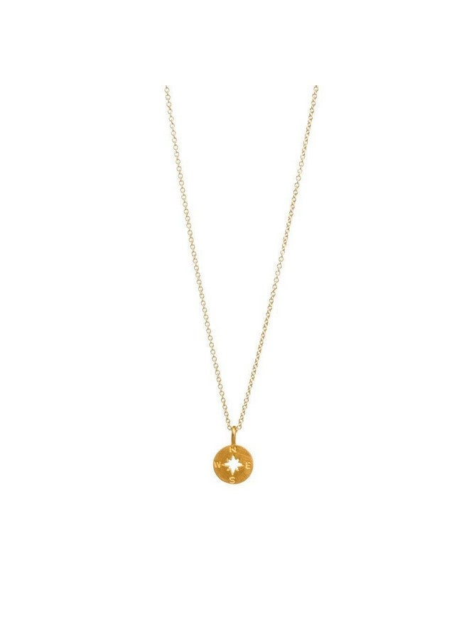 Dogeared Going Places Compass Necklace Gold Dipped - Image 2