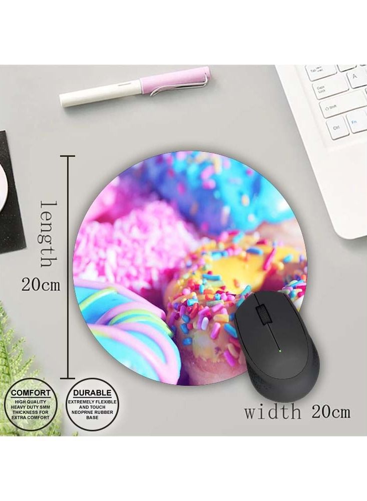 Protective Printed Mouse Pad Round - Image 1