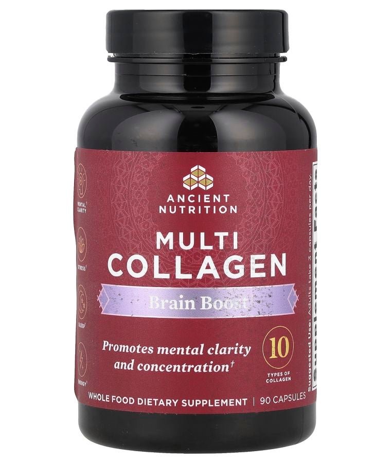 Ancient Nutrition Multi Collagen Brain Boost 90 Capsules