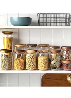 MIXDE 2 Pcs Glass Food Storage with Airtight Lid, Kitchen Canisters, Clear visible Jar for Coffee Bean, Cookie, Candy, Spices  - Image 4