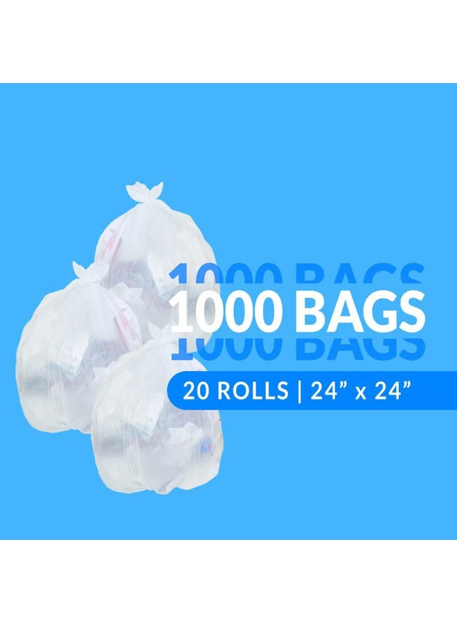 Reli. 6-10 Gallon Trash Bags (1000 Count Bulk) Trash Can Liners - 7 Gallon - 8 Gallon - 10 Gallon Trash Bags - Trash Can Liners/Garbage Bags (6 Gal, 7 Gal, 8 Gal, 10 Gal in Bulk), Clear - Image 2