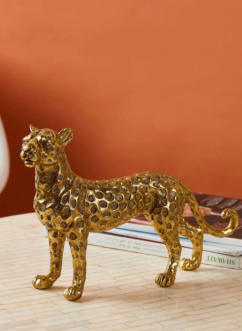 AURORA Gold Standing Leopard Ornament
