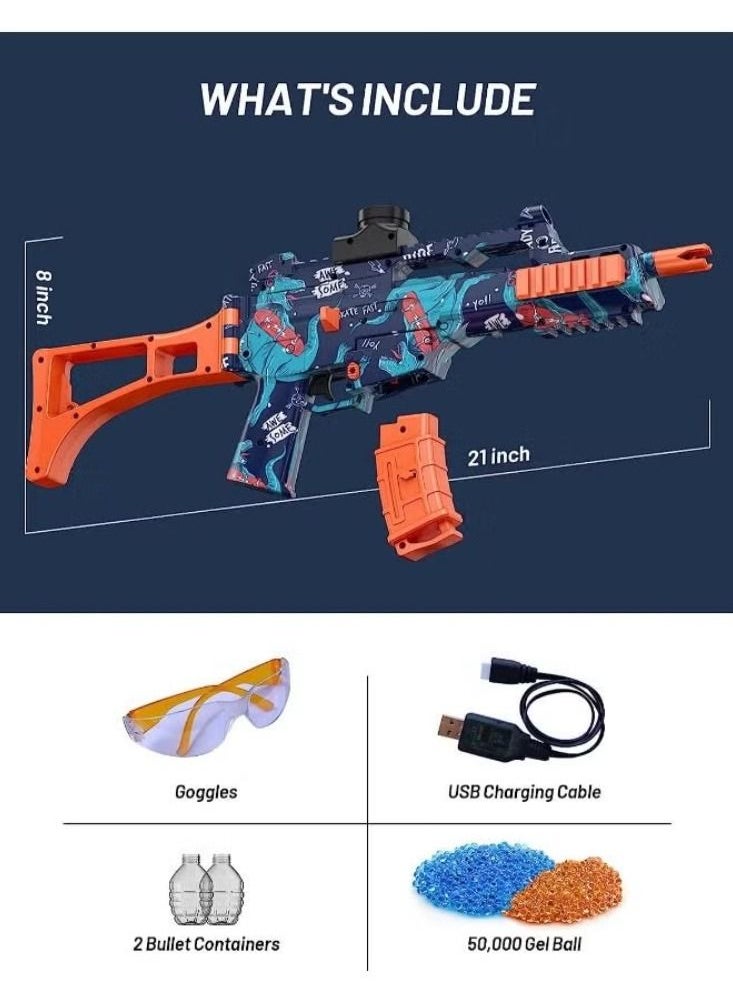 Dreamzon - Electric Gun Splatter Ball Gel Blaster with Water Beads and Goggles Gel Ball Blaster Automatic is Eco Friendly Outdoor Activities Team Game for Kids - Image 1
