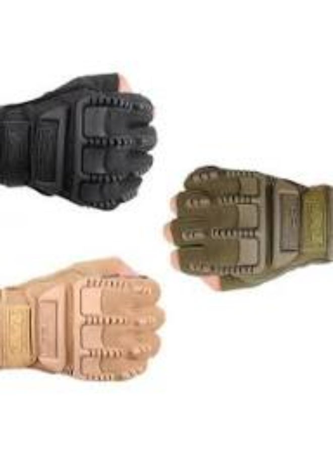 Leather Half Fingers Gloves For Sports activities And Motorcycle - Image 4