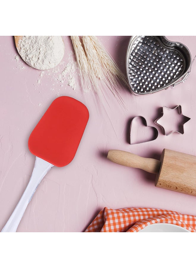 Home Pro سباتولا سيليكون من برو هوم بدرجة غذائية مع ملعقة سيليكون قابلة للفك عالية الجودة مقاومة للحرارة وغير لاصقة للطهي والخبز والخلط آمنة في غسالة الصحون (عبوة من 1 - رأس أحمر) - Image 3