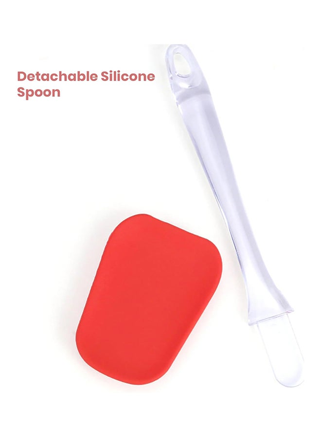 Home Pro سباتولا سيليكون من برو هوم بدرجة غذائية مع ملعقة سيليكون قابلة للفك عالية الجودة مقاومة للحرارة وغير لاصقة للطهي والخبز والخلط آمنة في غسالة الصحون (عبوة من 1 - رأس أحمر) - Image 5
