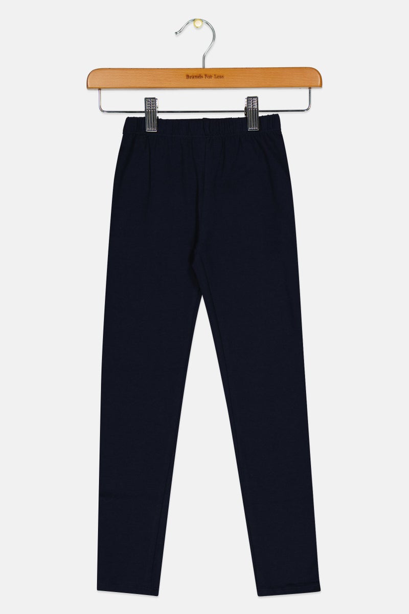 GAP Kids Girl Plain Pull On Leggings, Navy  - Image 1
