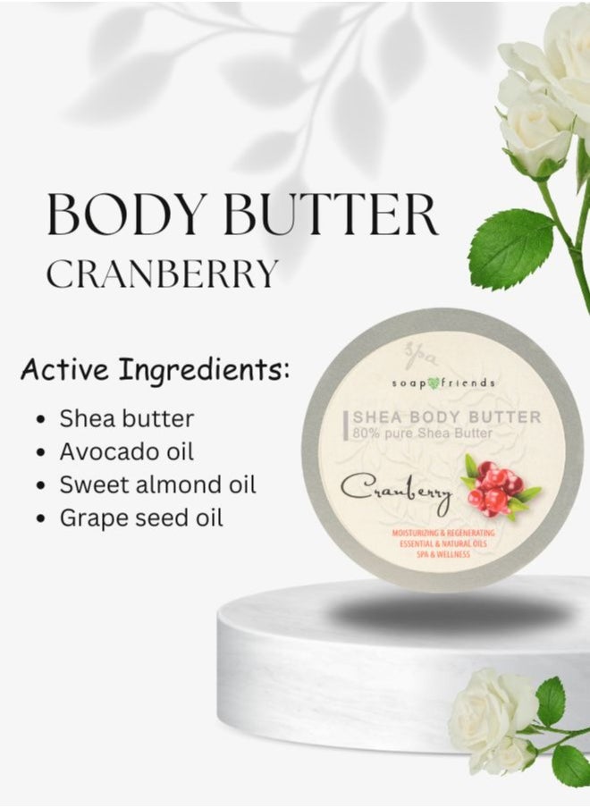 Soap&Friends Soap&Friends Cranberry 80% Shea Butter Moisturizer with Avocado Oil - 200 ml  - Image 4