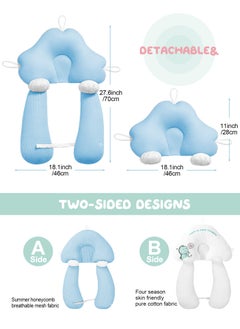 URbazaar Baby Head Shaping Pillow, Correction and Prevention of Head Deviation Newborn Baby Comfort Pillow, Anti-Startle Sleep Pillow, Winter and Summer Dual Use, for 0-36 Months Baby  - Image 2