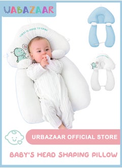 URbazaar Baby Head Shaping Pillow, Correction and Prevention of Head Deviation Newborn Baby Comfort Pillow, Anti-Startle Sleep Pillow, Winter and Summer Dual Use, for 0-36 Months Baby  - Image 1