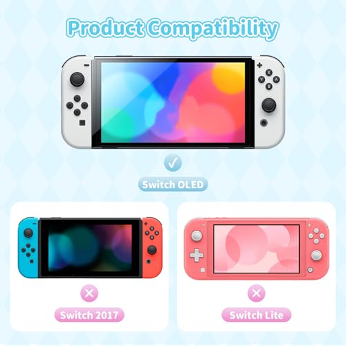 Kuitmor Protective Shell for Switch OLEDSlim Kawaii Cartoon Dockable Cover Case Compatible with Switch OLEDAntiScratch and ShockAbsorption Design Cover SkinsCinnamoroll - Image 3