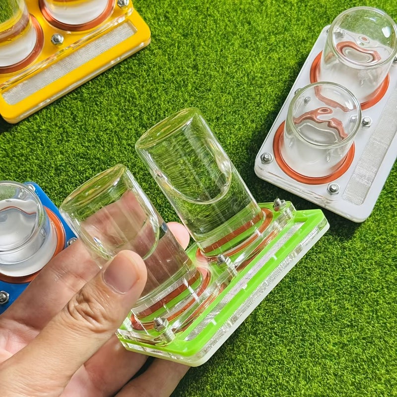 Yellow 25mL Large Water Feeder Acrylic Ant Farm Water Area Twin Towels Design Formicarium Bottle for Ant Nest - Image 4