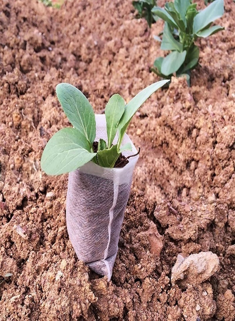 GGOOT 100Pcs Growing Bag High Performance Easy To Use Degradable Nursery Bag for Gardening 18cm x 20cm - Image 2