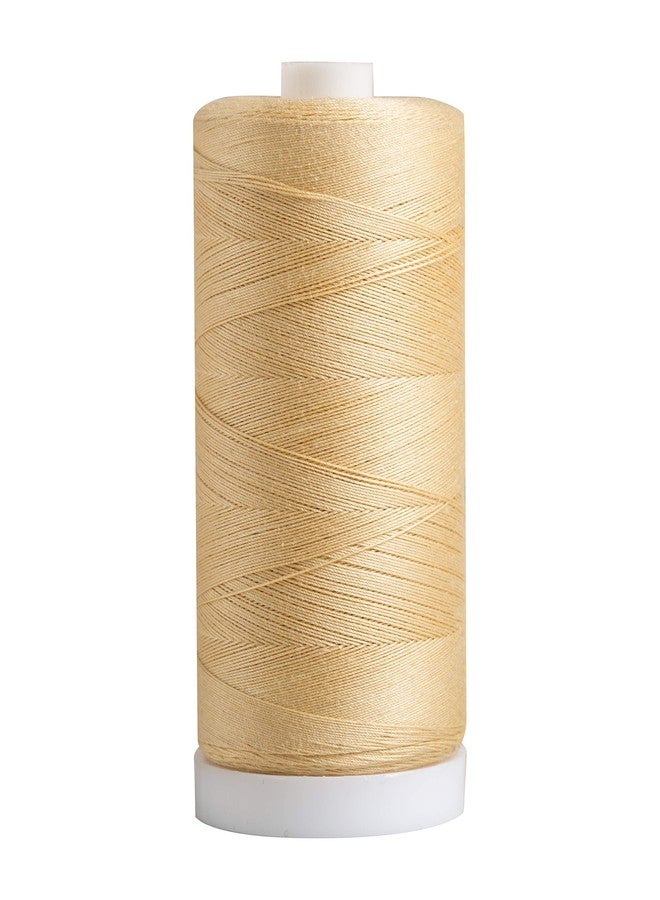 Connecting Threads Yellow 100% Cotton Thread for Sewing, Quilting, and Crafting - 50-Weight - 1200 Yard Large Spool (Cornsilk)