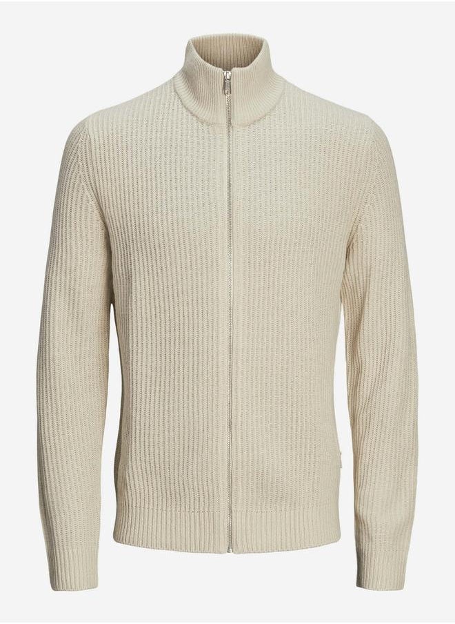 JJ Rebel by Jack & Jones High Neck Full Zip Knitted Cardigan  - Image 1