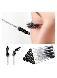 La Jolie Jasmin Mascara Wand Brushes Tubes Set-70 Pieces Disposable Eyelash Brushes Replacement with 20 Pieces Empty Container Tubes for Eyelash Extension Lash (Black Eyelash)  - Image 4