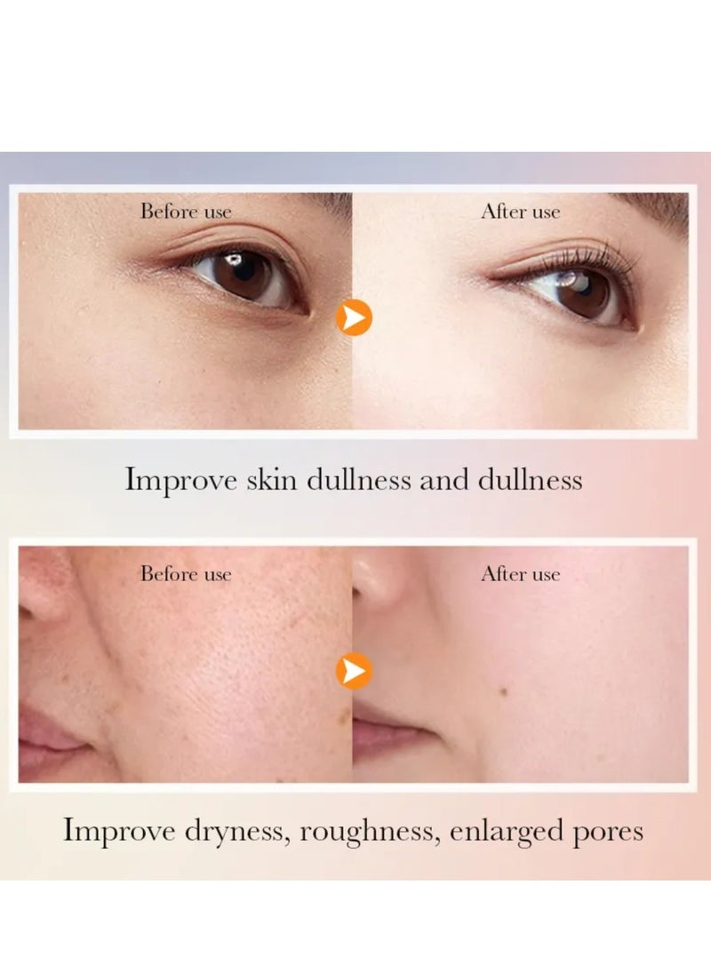 SADOER - Skin Active 5X Vitamin C Skin Care Set with Vitamin C Face Cleanser Face Toner Eye Cream Face Serum Face Lotion face Cream Gift Box Hydrating Moisturizing Whitening Brightening Skincare Set for Women and Men - Image 1
