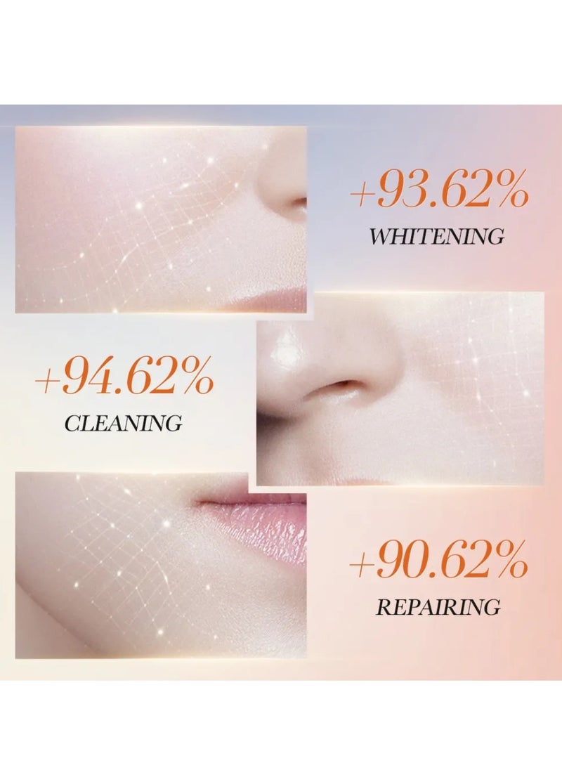 SADOER - Skin Active 5X Vitamin C Skin Care Set with Vitamin C Face Cleanser Face Toner Eye Cream Face Serum Face Lotion face Cream Gift Box Hydrating Moisturizing Whitening Brightening Skincare Set for Women and Men - Image 1