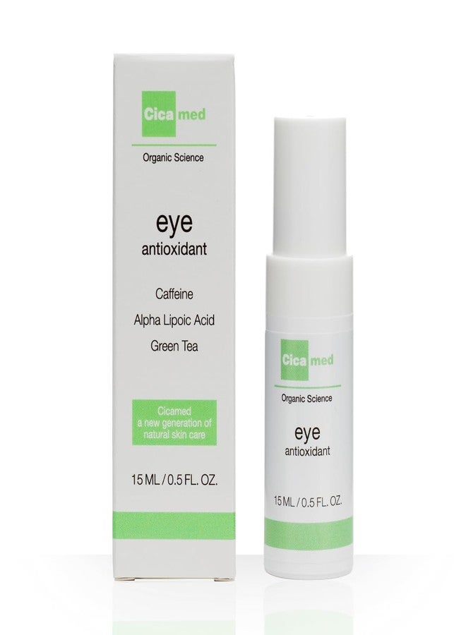 Cicamed Eye Cream for Dark Circles and Puffiness - Under Eye Cream with Caffeine, Green Tea, Q10 & Vitamin E - Firming Eye Serum for Fine Lines and Wrinkles - Made in Sweden – 0.5 fl. oz. (15 ml - Image 1
