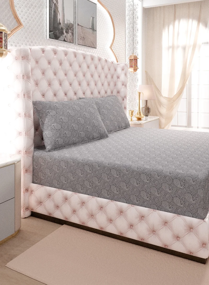 كولور سينس ملاءة سرير مزدوجة مقاس 144TC من Color Sense – رمادي