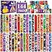 LUYI 144 PCS Halloween Slap BraceletsHalloween Party Favors Supplies for Kids108 Different Designs Bracelets Bulk for Halloween Decorations Treat Toys Bag Stuffers Gift for Kids Girls Boys - Image 4