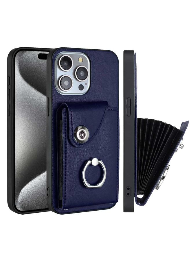 اس-توب جراب لهاتف iPhone 13 Pro Max مع حامل بطاقات وحلقات وحافظة هاتف - Image 2