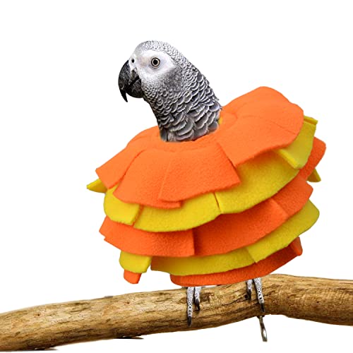 vomvomp Bird Collar for Congo African Grey Parrots Feather Plucking Parrot Anti Bite Collar Full Body Shield - Image 1