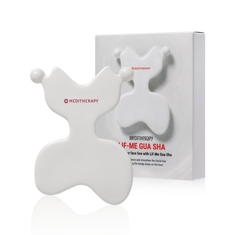 MEDITHERAPY LIFme GuashaCeramic Gua ShaFace Massage Tool Facial Guasha Guasha Board Face Lift Muscle Relief