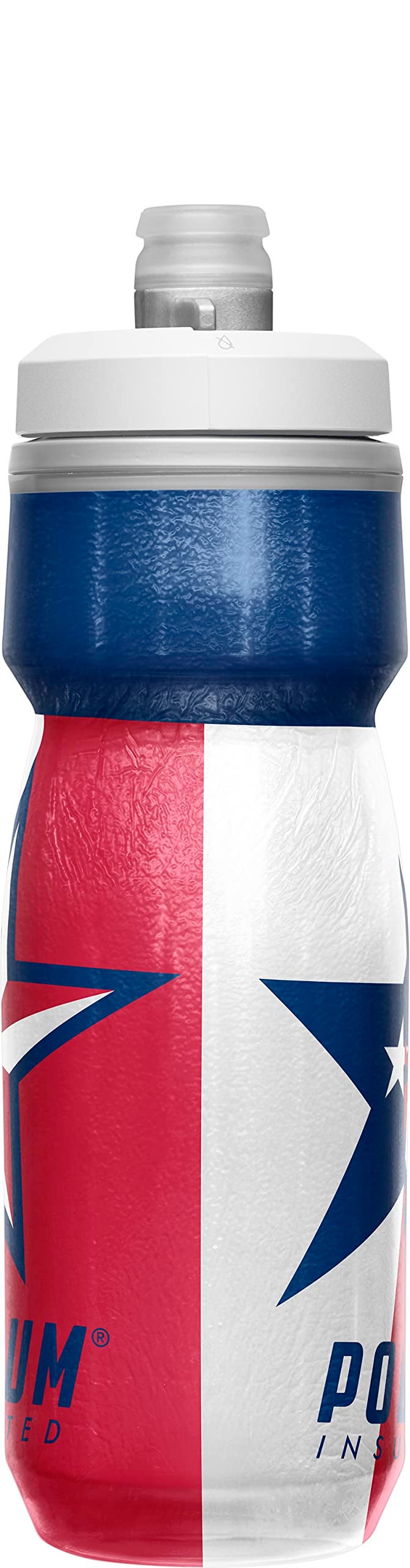 CamelBak Podium Chill Insulated Bike Water Bottle - Easy Squeeze Bottle - Fits Most Bike Cages - 21oz  Texas - Image 2