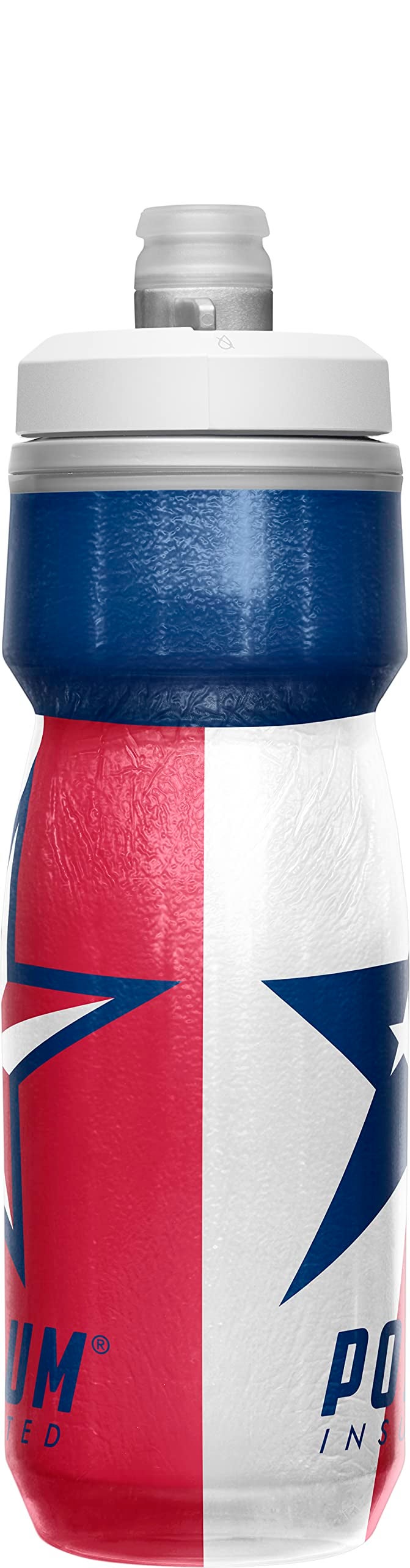 CamelBak Podium Chill Insulated Bike Water Bottle - Easy Squeeze Bottle - Fits Most Bike Cages - 21oz  Texas - Image 4