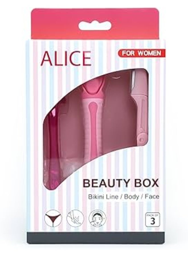 أليس علبة تجميل نسائية مكونة من 3 قطع - Image 1
