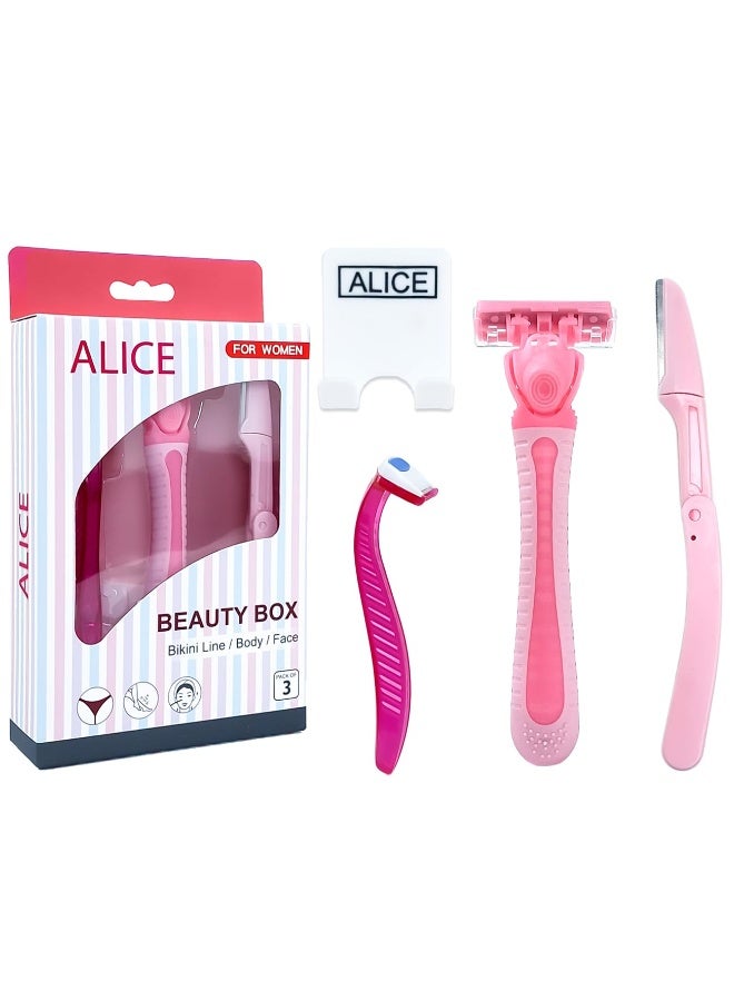 أليس علبة تجميل نسائية مكونة من 3 قطع - Image 2