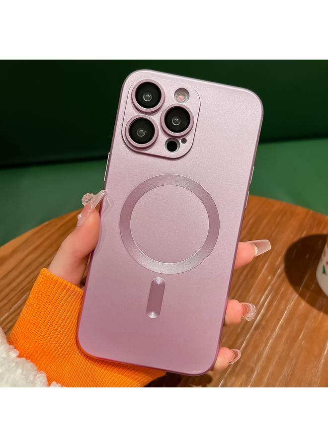 S-TOP Case For iPhone 12 Pro Max Metallic Paint Magsafe Liquid TPU Phone Case - Image 1