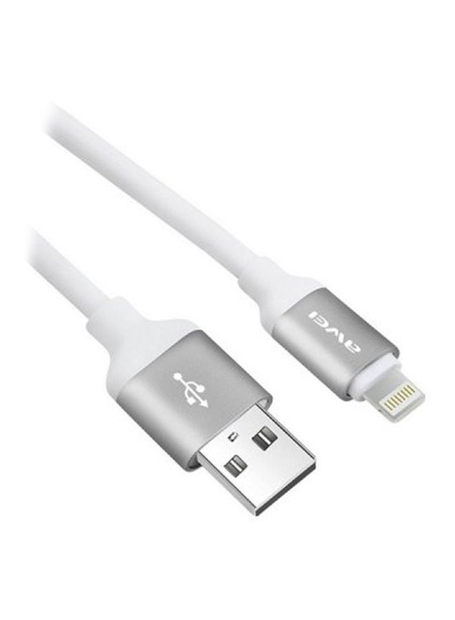 NIBEMINENT Lightning To USB Data Sync Charging Cable White