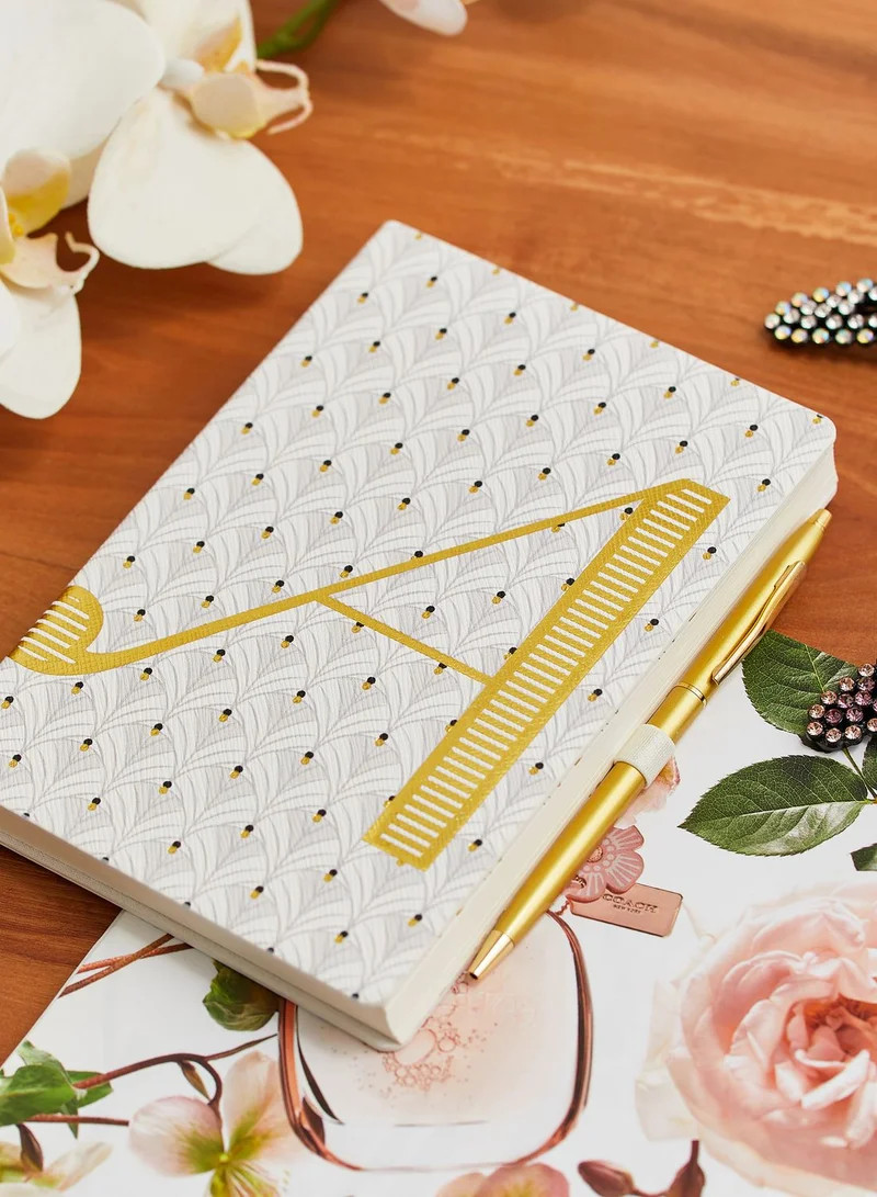 Anthropologie Home A Initial Monogram Journal Notebook