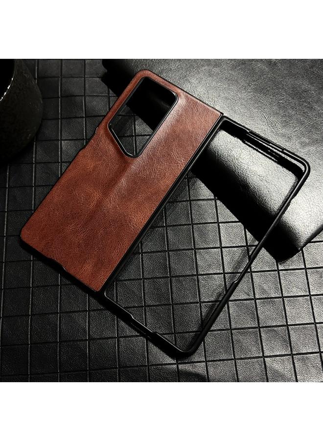 S-TOP Case For Honor Magic V2 RSR Porsche Design Crazy Horse Pattern Folding Leather Phone Case - Image 2