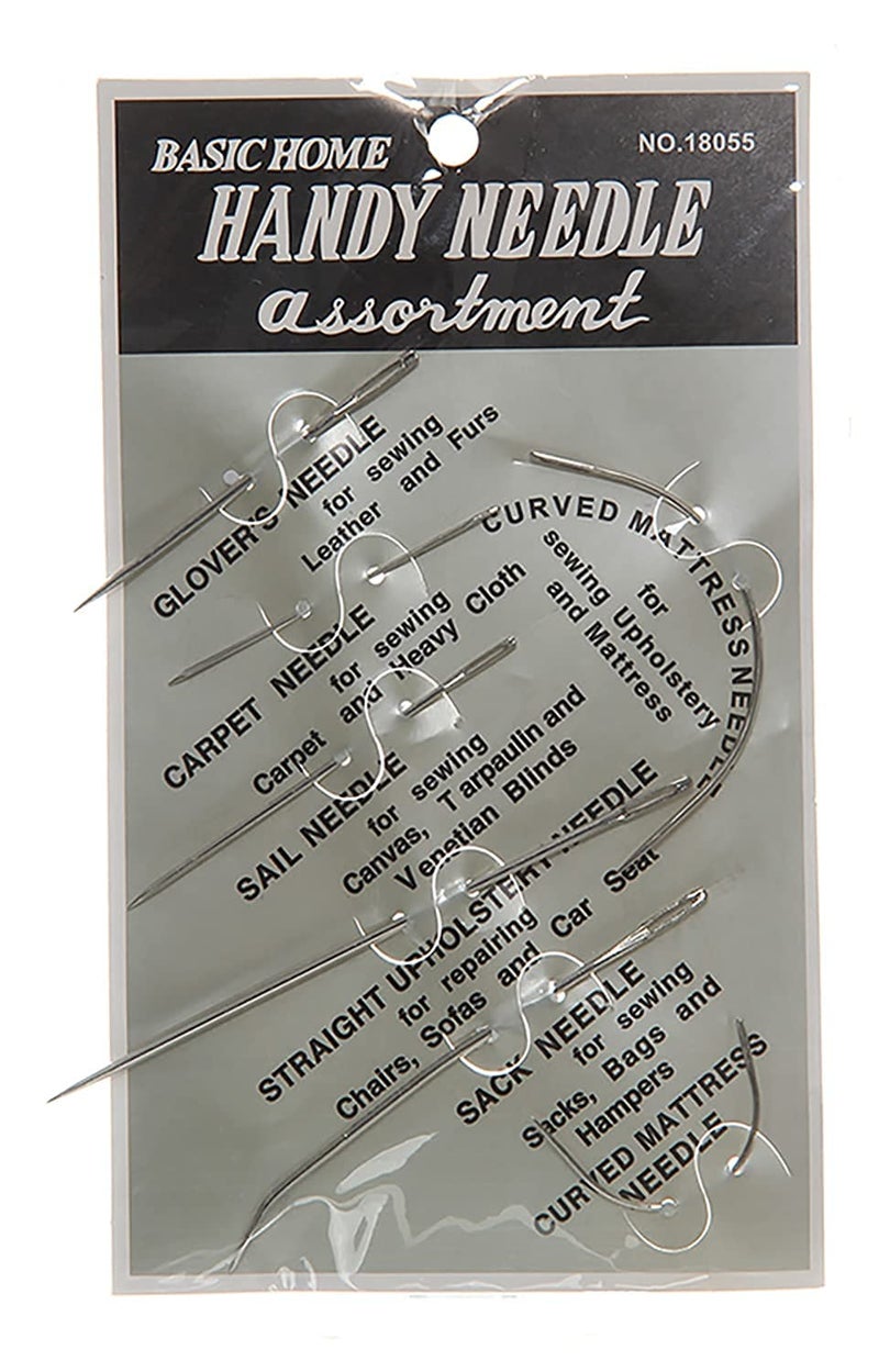Assortment 18055 Set of Needle Sewing Machines with Different Sizes - Silver, 7 Pieces