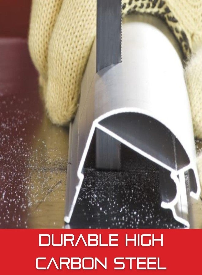 ستارريت شفرة منشار شريطي Starrett Duratec SFB مصنوعة من الفولاذ الكربوني - سنّ مائل، مجموعة مجرفة، مجرفة محايدة - طول 93-1/2 بوصة، عرض 1/2 بوصة، سمك 0.025 بوصة، 4 TPI - 91340-07-09-1/2 - Image 5