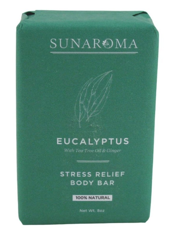 Sunaroma Soap Bar Eucalyptus With Tea Tree + Ginger 8 Ounce (3 Pack) - Image 3