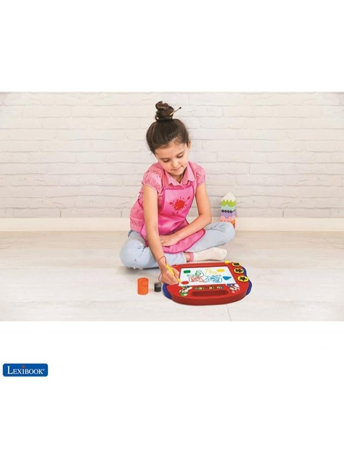 Lexibook Multicolor Magic Magnetic Nintendo Super Mario Drawing Board, Artistic Creative Toy for Girls and Boys, Stylus Pen and Stamps, Red/Blue, CRNI550 - Image 5