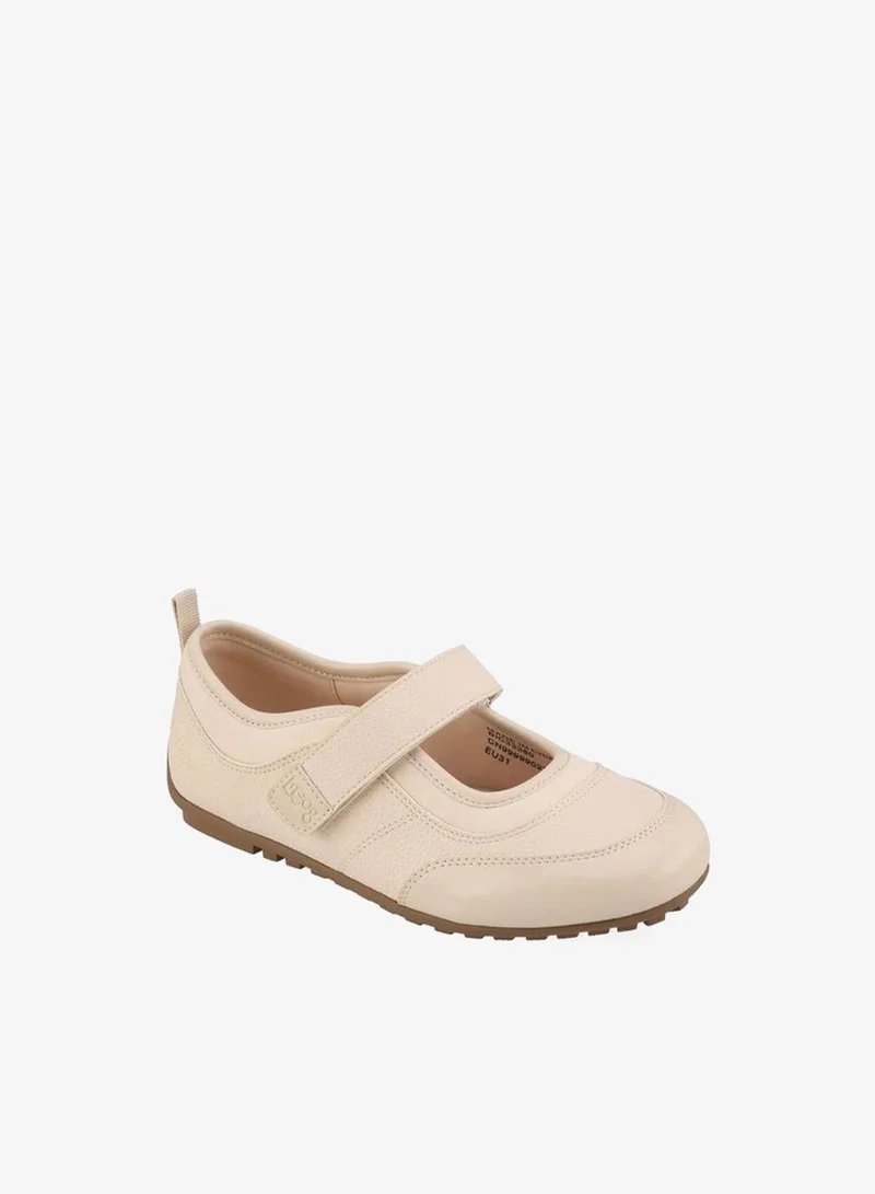 لي كوبر Girls Hook & Loop Mary Jane School Sneakers