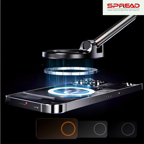 SPREAD Magnetic Mobile Phone Stand with Strong Magnets | 3-Axis Adjustable Arm | Heavy Duty Suction Mount | Universal Holder for Desk, Wall, Car & Gym – Black - Image 2