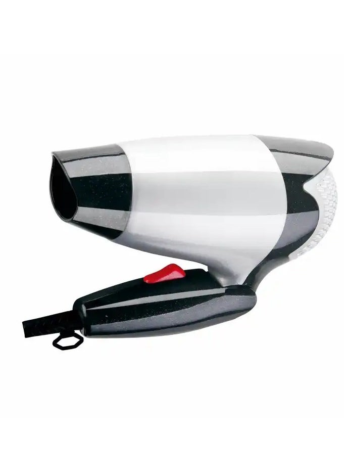 Denx - Denx Professional Ionic Hair Dryer 500 Watts, Fast Dry AC Motor, 2 Speeds, Diffuser And Nozzle - White - Image 1
