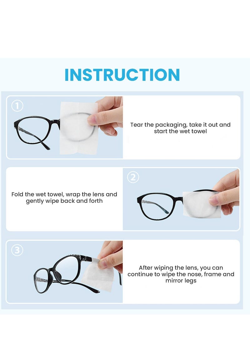 spa luxetique Lens Cleaning Wipes, 100 Pack Pre- Lens Wipes for Eyeglasses, Moistened Individually Wrapped Sracth-Free Streak-Free Eye Glasses Cleaner Wipes for Camera Lens, Sunglass, Goggles  - Image 2
