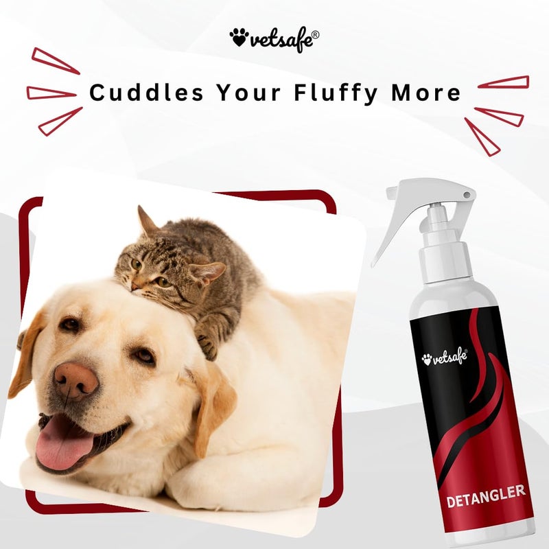 VetSafe Detangler Spray for Dogs & Cats – 200 ml | Easy Coat Detangling & Grooming Spray | Smooth, Shiny & Knot-Free Fur - Image 5