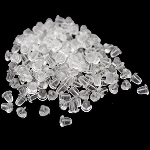 Chunney 500 Pieces Clear Earring Backs Safety Rubber Earring Clutch Earring Pads for Women - Image 3
