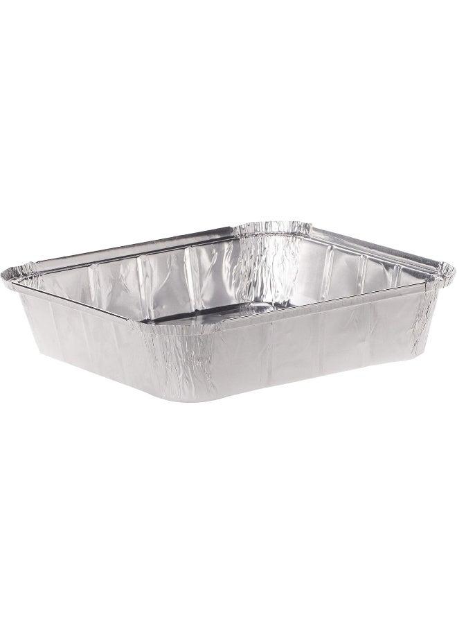 Hotpack حاوية ألومنيوم لتخزين الطعام القابل للتصرف من هوت باك سعة 2410 مل مع غطاء 10 قطع  - Image 2