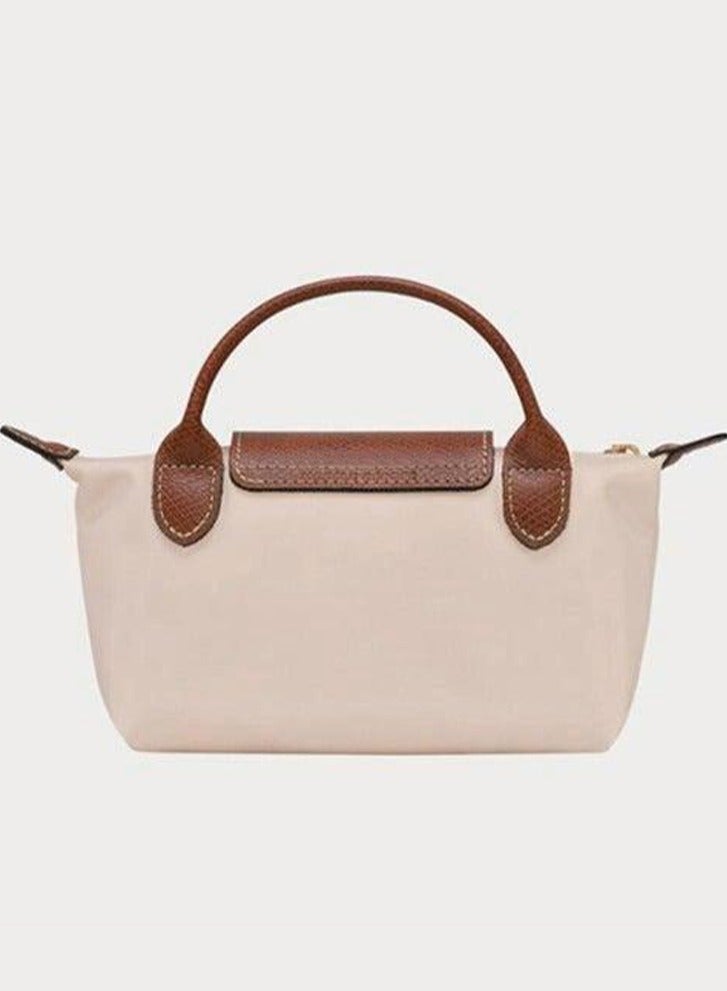 EVEREEN Women's Mini Cosmetic Bag, Handbag, Shoulder Bag Beige Classic - Image 3