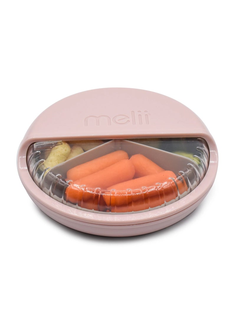 Spin Container For Kids 3 Compartment Snack Container With Exciting Spin Feature Bpa Free Portable And Easy To Clean Snack Companion