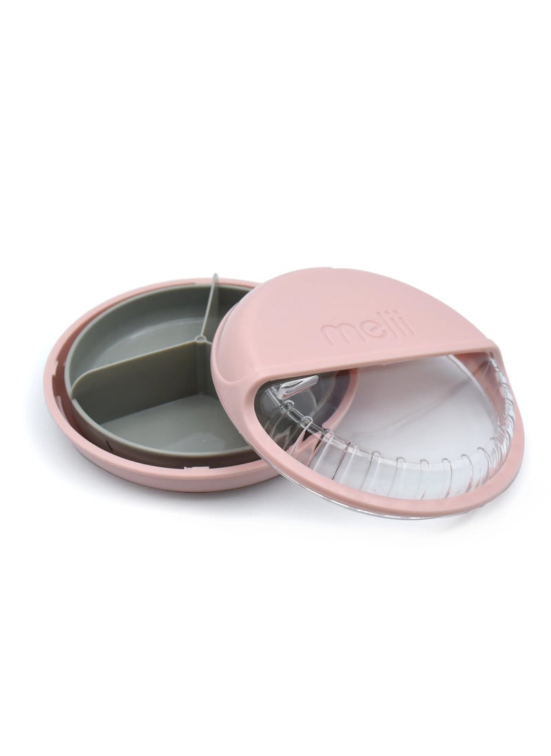 Spin Container For Kids 3 Compartment Snack Container With Exciting Spin Feature Bpa Free Portable And Easy To Clean Snack Companion